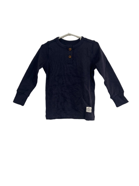 POMPdeLUX Baby Boy's Plain Navy Cotton Set | POMPdeLUX In Lebanon