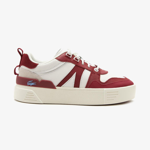 Lacoste Men's White & Red L002 CFA Leather Sneakers |Lacoste In Lebanon