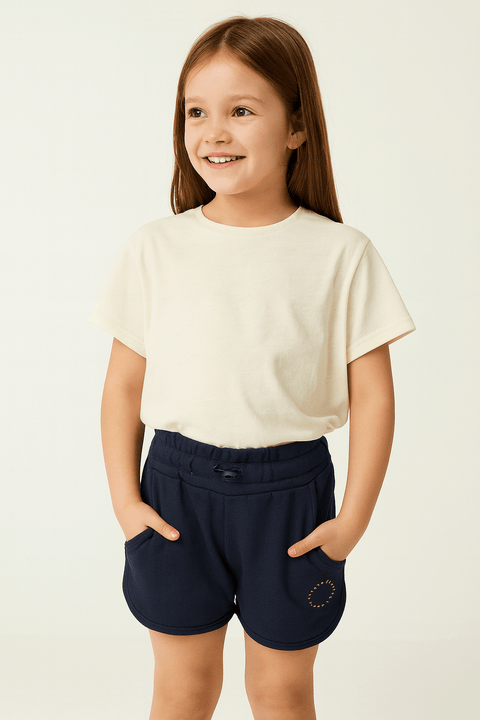 POMPdeLUX Girl's Navy Shorts |POMPdeLUX in Lebanon