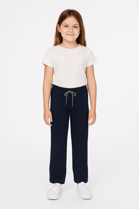 POMPdeLUX Girl's Navy Striped Trousers  |POMPdeLUX in Lebanon