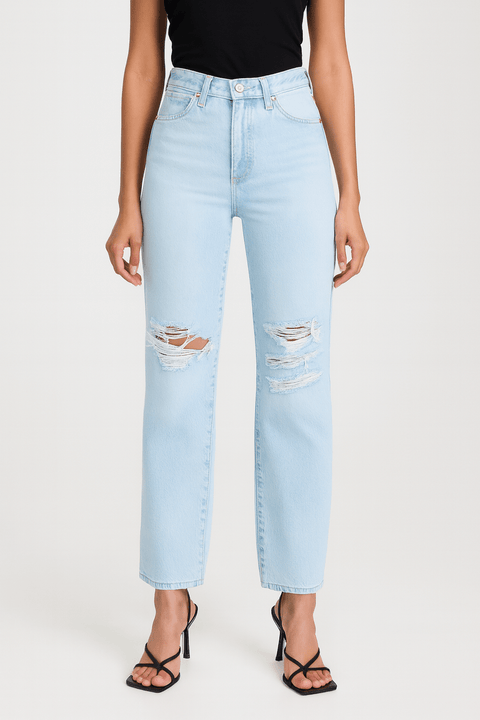 Wrangler Women's Light Blue Wild West Ripped Jeans | Wrangler In Lebanon