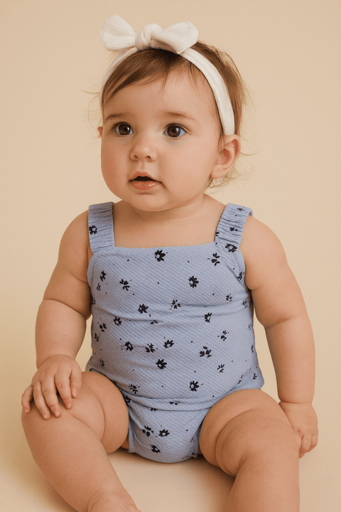 POMPdeLUX Baby Girl's Blue Phoebe Swimsuit|POMPdeLUX in Lebanon