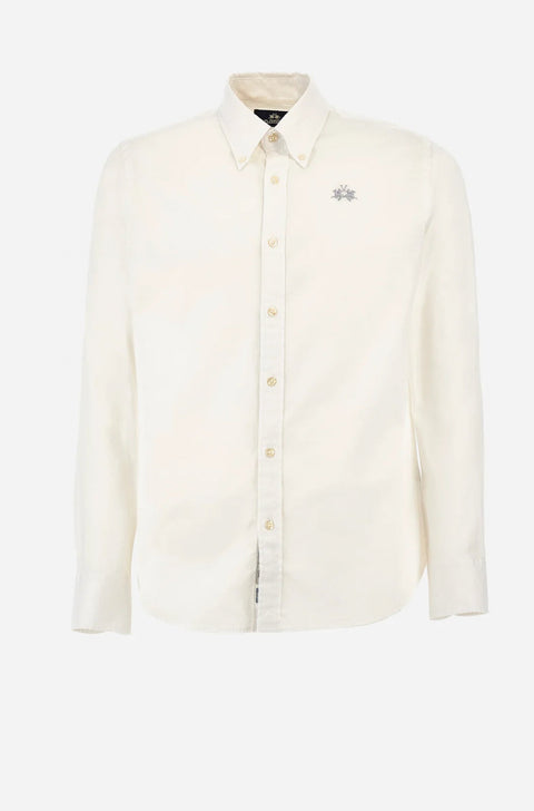 La Martina Buenos Aires Men's White Long Sleeve Shirt | La Martina Buenos Aires In Lebanon
