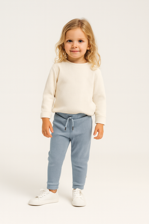 POMPdeLUX  Girl's Dusty Blue Isabell Lt Sweatpants |POMPdeLUX in Lebanon