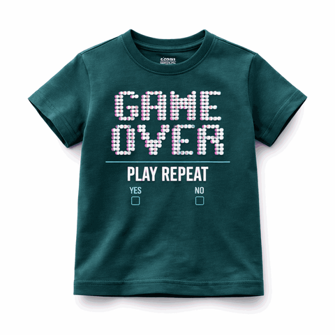 Sinsay Boy's Dark Green Crew Neck Short Sleeves Graphic Print T-Shirt  | Sinsay in Lebanon