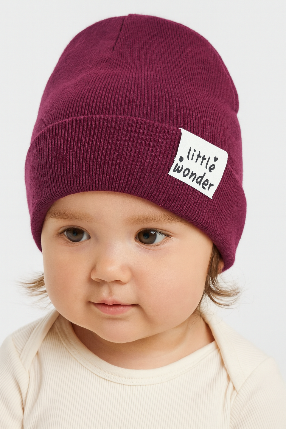 Sinsay Fox & Bunny Baby Girl's Maroon Beanie Hat | Sinsay In Lebanon