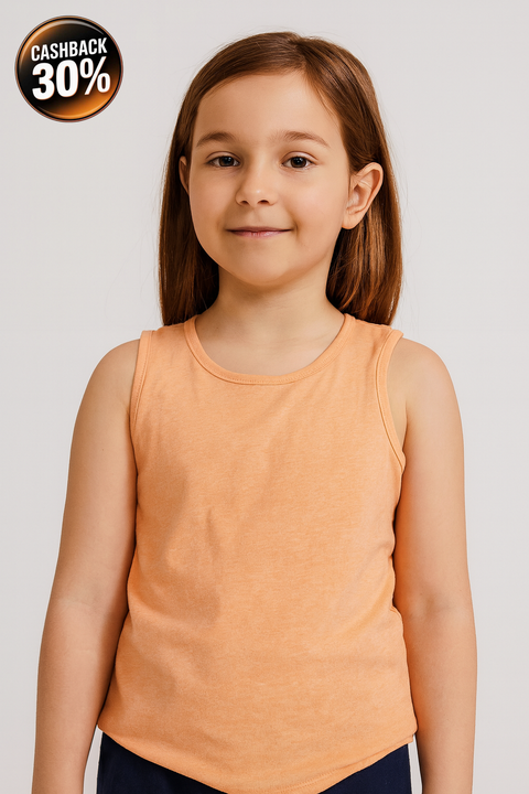 ID Ideology Girl's Orange Tank Top ABFK2496