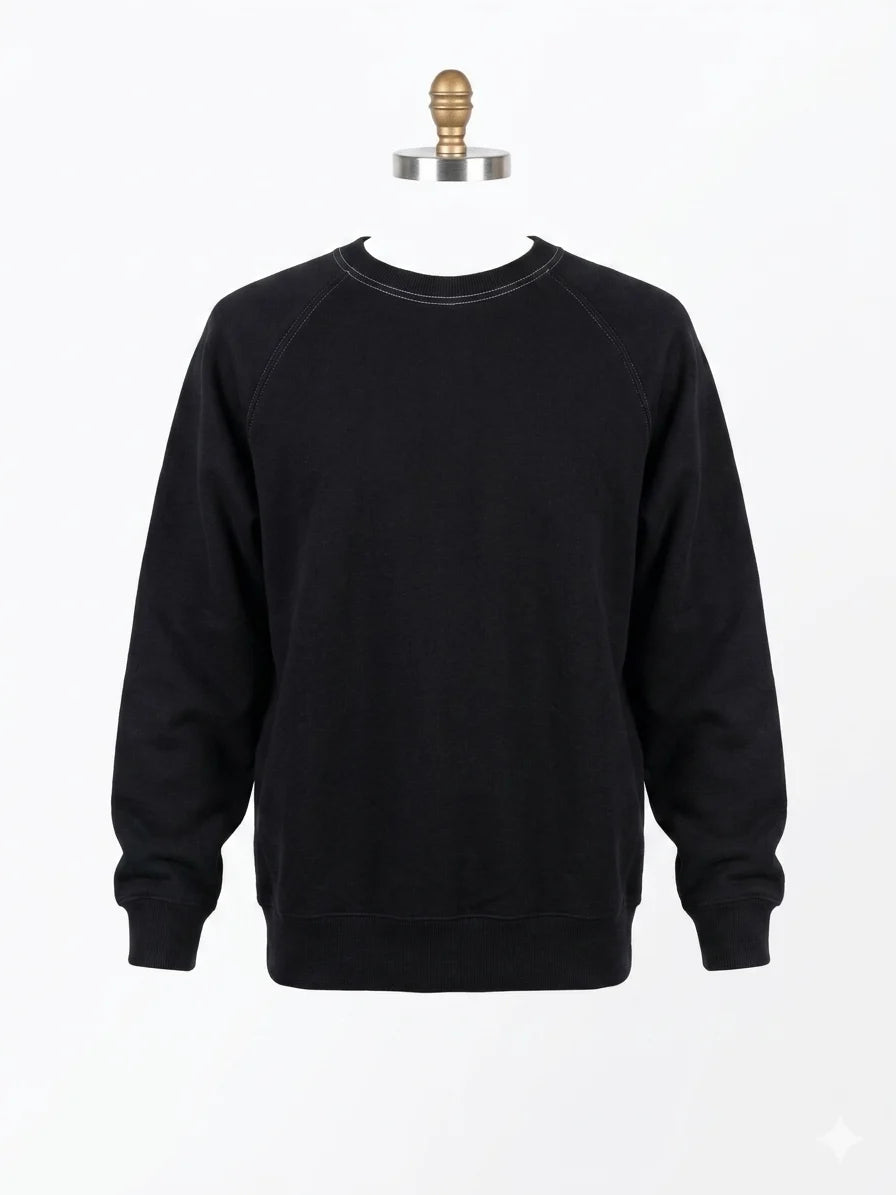 SD Women's Black Plain Sweatshirt | SD In Lebanon