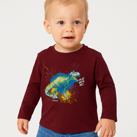 S.Oliver Baby Boy's Burgundy Long-Sleeve Blouse |S.Oliver in Lebanon