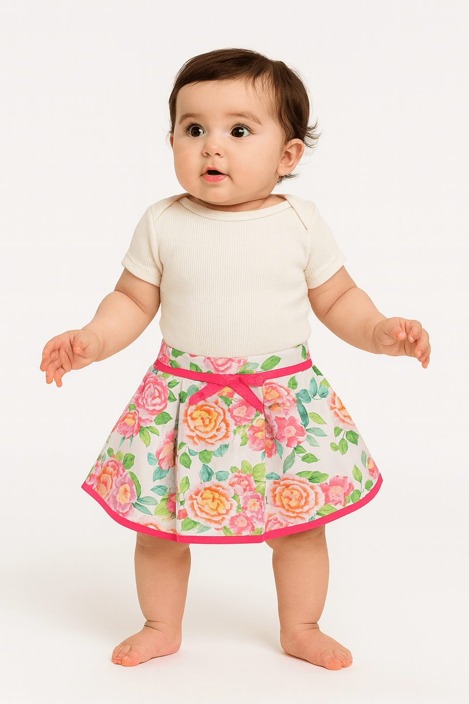 Boboli Baby Girl's Floral Mini Skirt| Boboli in Lebanon