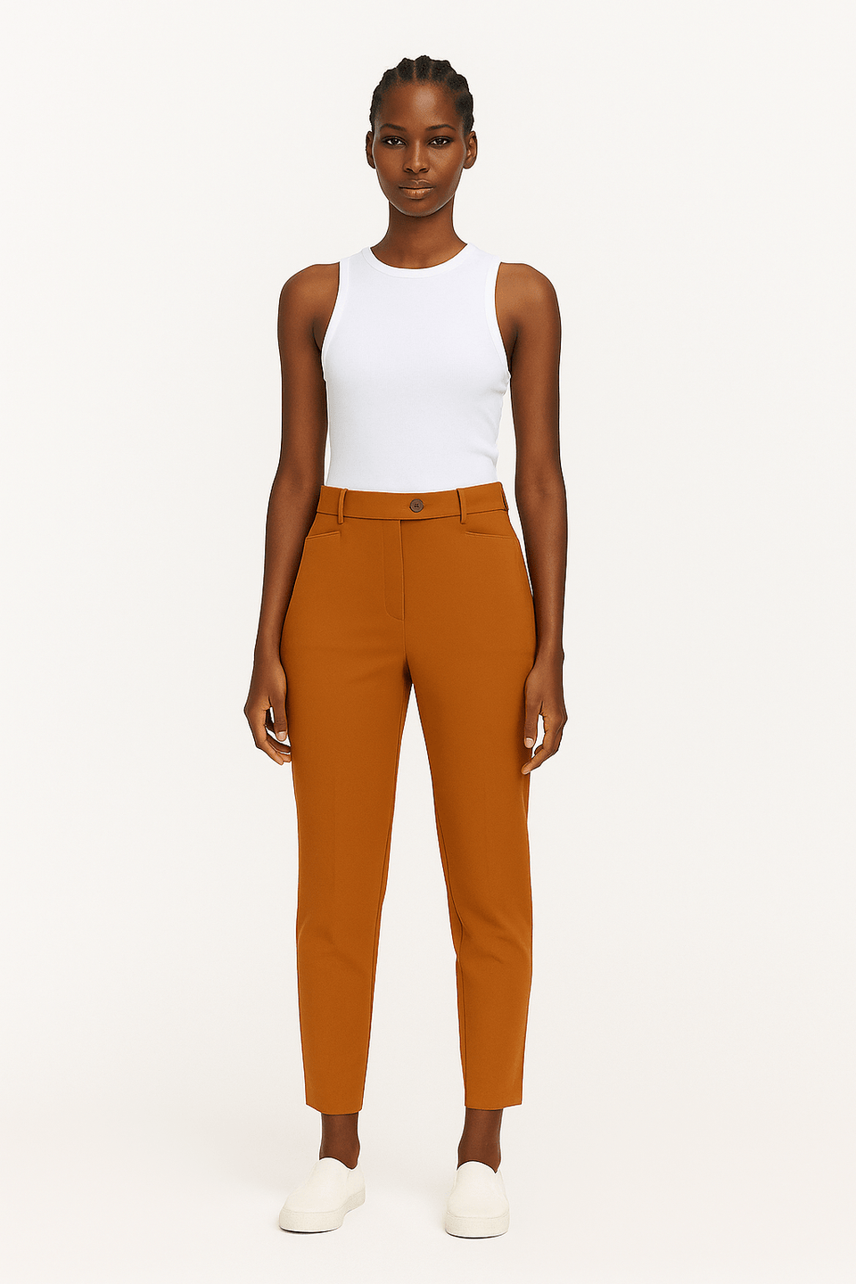Calvin Klein Women's Rust Plus Size Modern Dress Pants |Calvin Klein In Lebanon