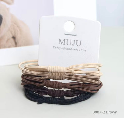Muju Set Of colorful Elastic Hair Ties|Muju In Lebanon