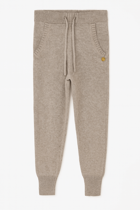 POMPdeLUX Boy's Beige Gro Knit  Sweatpants |POMPdeLUX in Lebanon