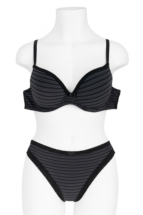 Demar Women's Vigore Striped 2 Piece Lingerie Set | Demar In Lebanon