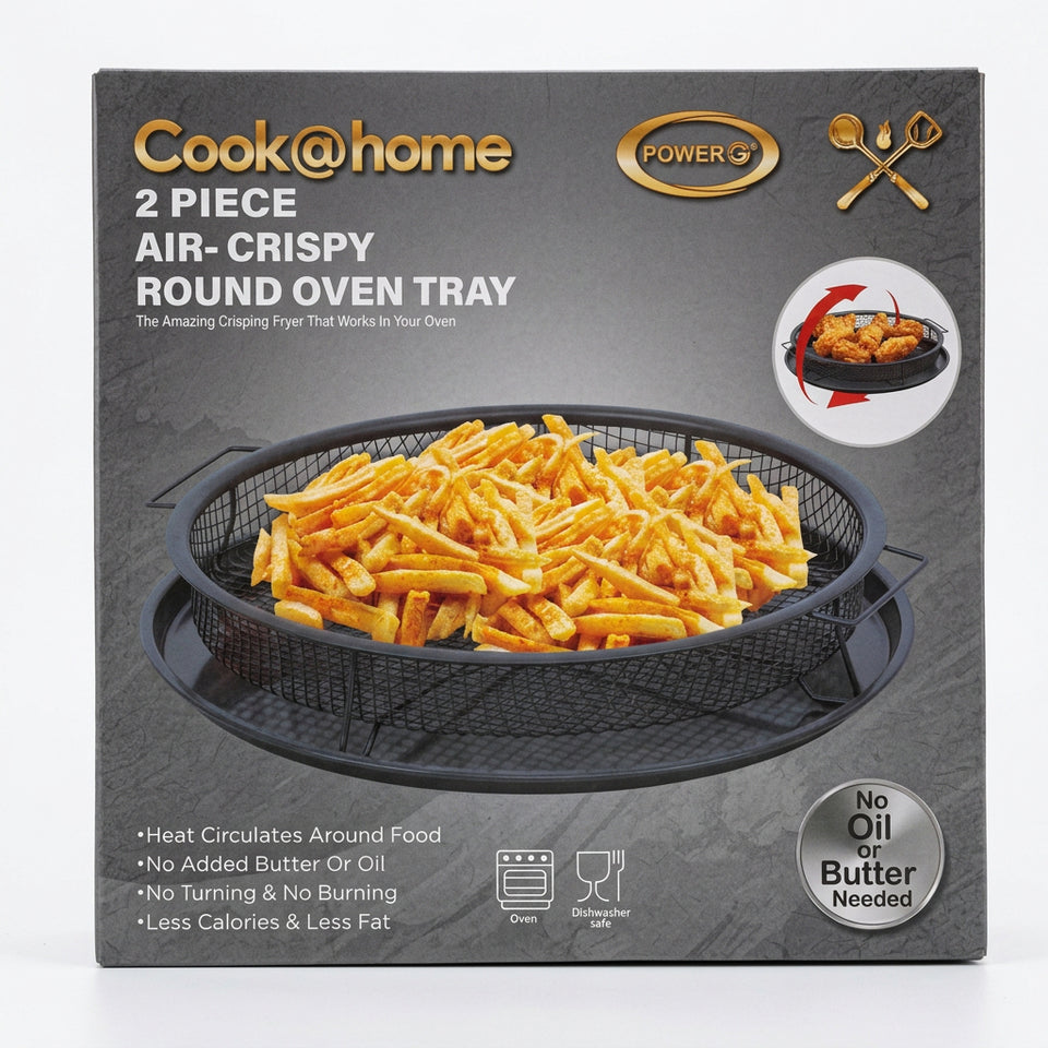 Cook Home Air-Crispy Round Oven Tray 2Piece 5533