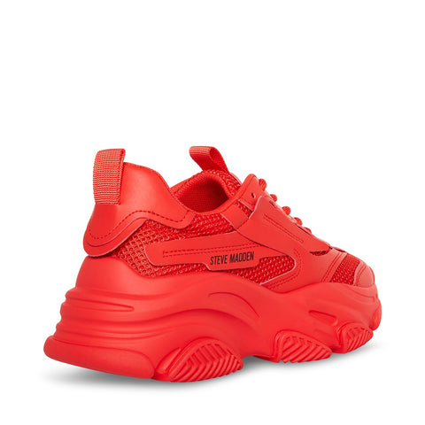 Steve Madden Women's Red Possession-E Sneakers | Steve Madden In Lebanon