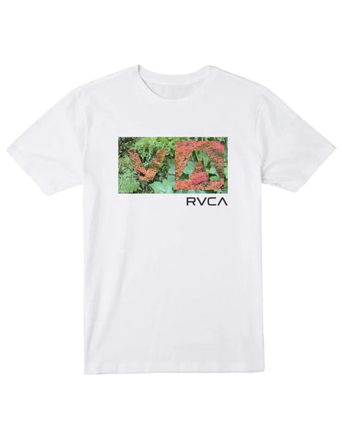RVCA Men's White Regular Fit Balance Box Short Sleeve T-Shirt|RVCA In Lebanon