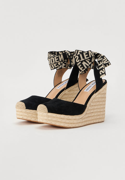 Steve Madden Women's Black Suede Dafina-SM Sandals | Steve Madden In Lebanon