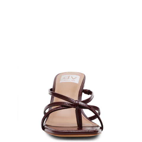 DV Dolce Vita Women's Burgundy Zini Strappy Stiletto Heel Dress Sandals | DV Dolce Vita In Lebanon