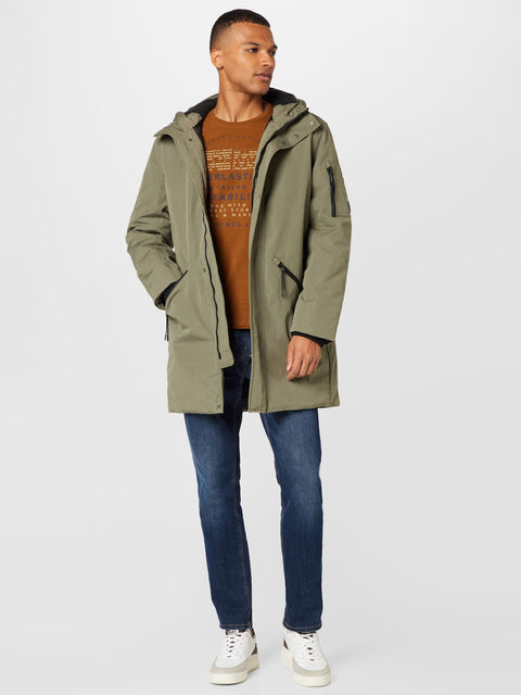 Tom Tailor Men's Olive Green Hooded Jacket | Tom Tailor In Lebanon