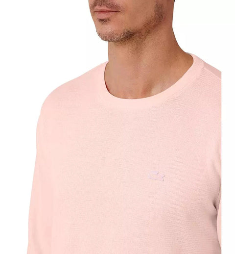 Lacoste Men's Pink Waffle-Knit Thermal Sleep Blouse |Lacoste In Lebanon
