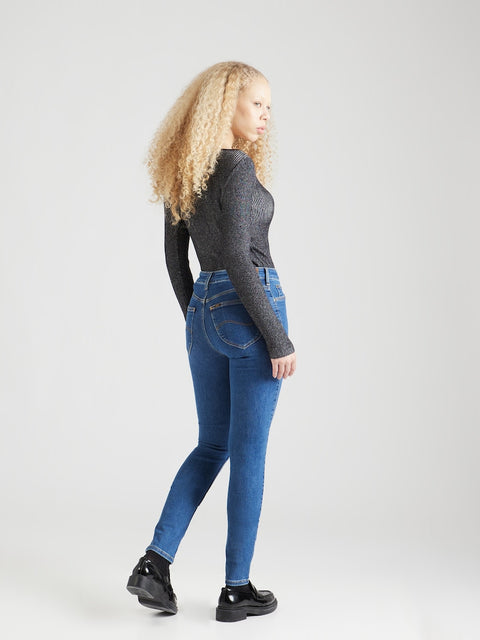 Lee Women's Dark Blue Foreverfit Skinny High Waist Jeans | Lee In Lebanon