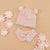 Sinsay Baby Girl's Pink Winter Cozy Design Beanie and Gloves Accessories Set