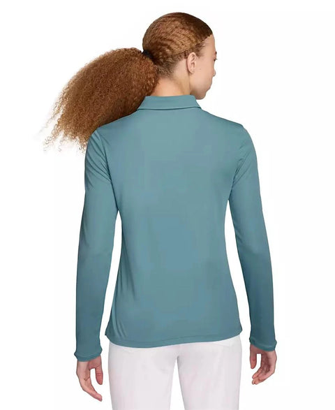 Nike Women's Blue Dri-FIT Victory Long-Sleeve Golf Polo Blouse|Nike In Lebanon
