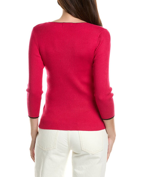 TAHARI Women's Fuchsia Long Sleeve Blouse | TAHARI In Lebanon