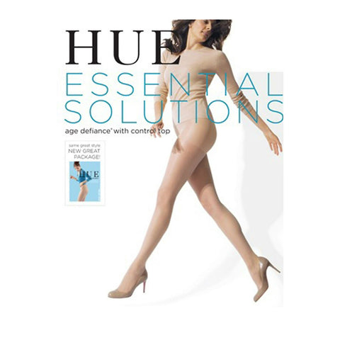 Hue Women's Natural Beige Essential Solutions Age Defiance Control Top Pantyhose|Hue In Lebanon