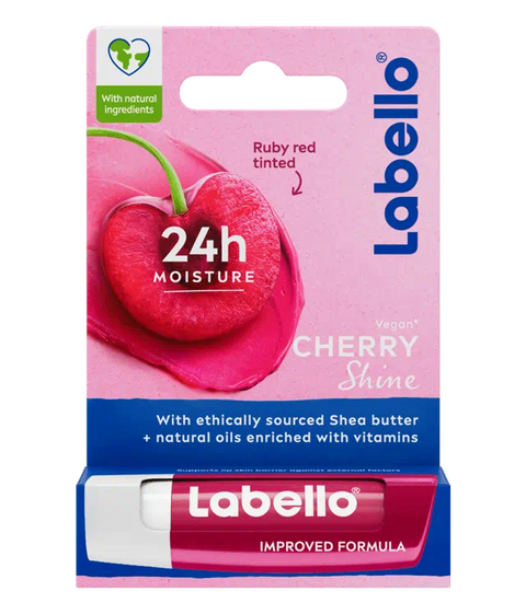 Labello Lip Balm Moisturising Lip Care Cherry Shine 4.8 g | Labello In Lebanon