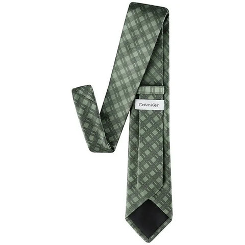 Calvin Klein Men's Olive Green Double-Rail Grid Tie | Calvin Klein In Lebanon