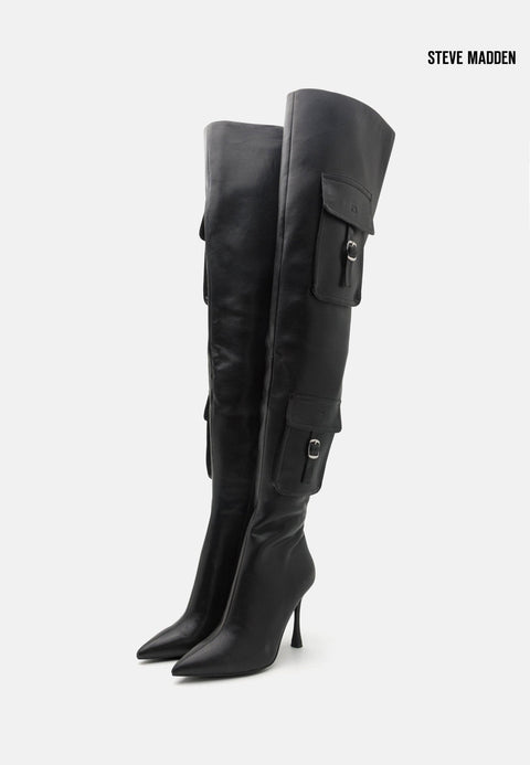 Steve Madden Women's Black Brittany Knee Heeled Boots |Steve Madden in Lebanon