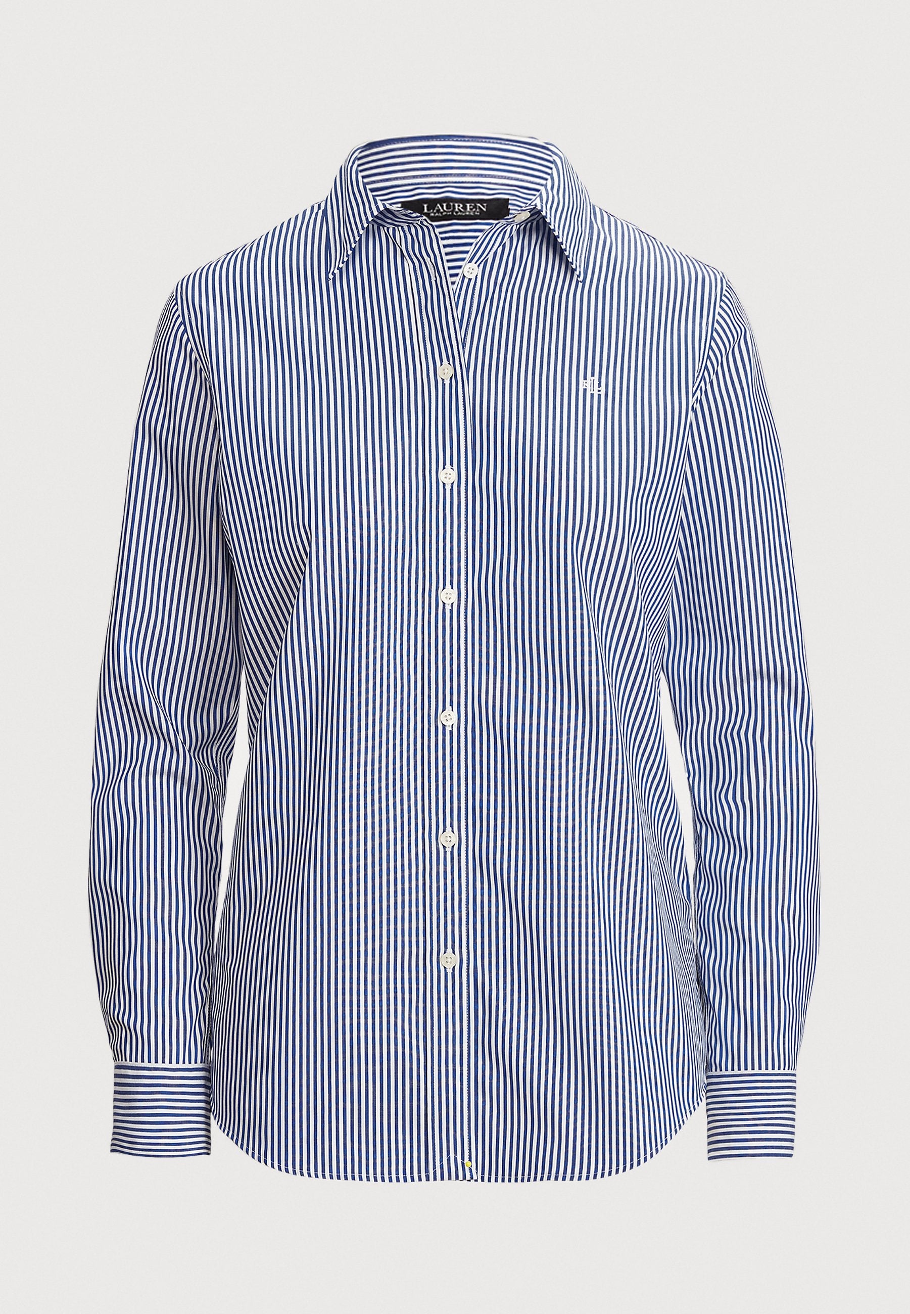 Lauren Ralph Lauren Women's Blue & White Striped East Care Cotton Shirt | Lauren Ralph Lauren In Lebanon