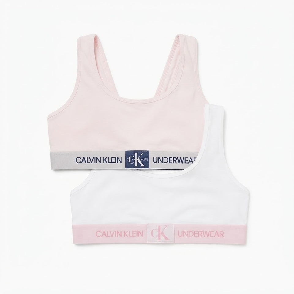 Calvin Klein Women's Pink & Light Pink Modern Cotton Bralette Bra