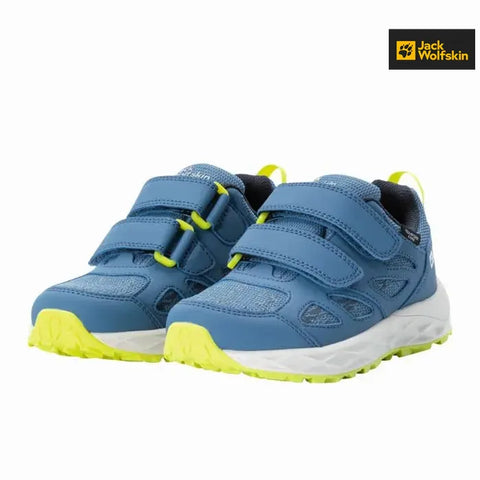 Jack Wolfskin Boy's Elemental Blue Woodland 2 Texapore Low Vc K Sneakers | Jack Wolfskin in Lebanon