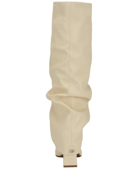 Guess Women's Geima Knee-High Foldover Slouch Boots - Ivory