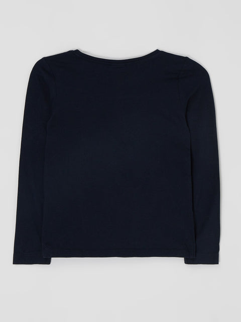 S.Oliver Girl's Navy Long-Sleeve Blouse |S.Oliver in Lebanon