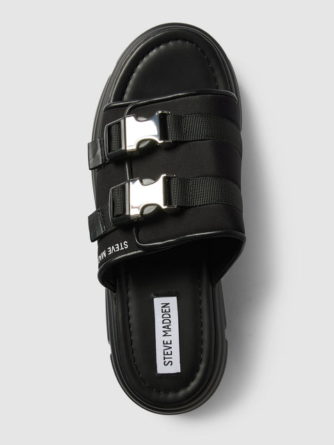 Steve Madden Women's Black Slide Activator Sandal |Steve Madden In Lebanon
