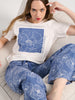 Sinsay Women's White & Blue Pajama Set | Sinsay In Lebanon