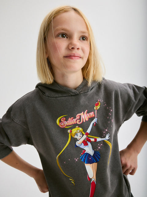 Reserved Girl's Dark Grey Sailor Moon Sweatshirt | Reserved In Lebanon
