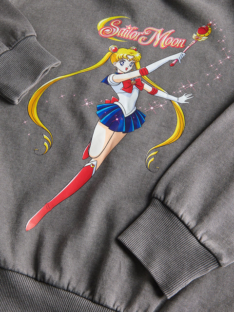 Reserved Girl's Dark Grey Sailor Moon Sweatshirt | Reserved In Lebanon