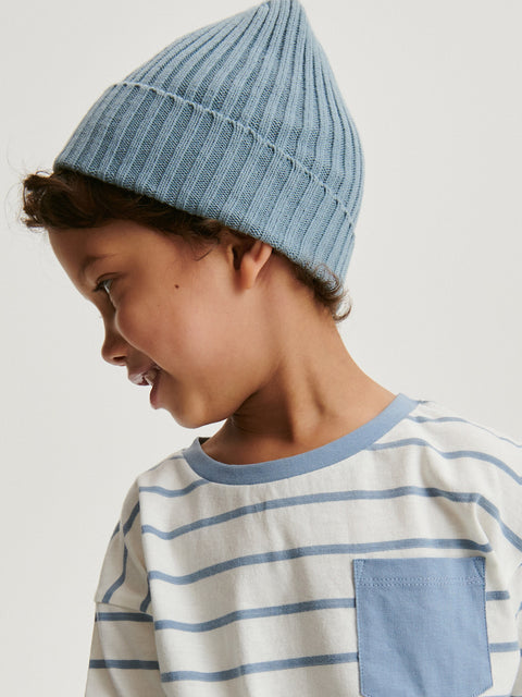 Reserved Baby Boy's Light Blue Structural Fabric Beanie | Reserved In Lebanon