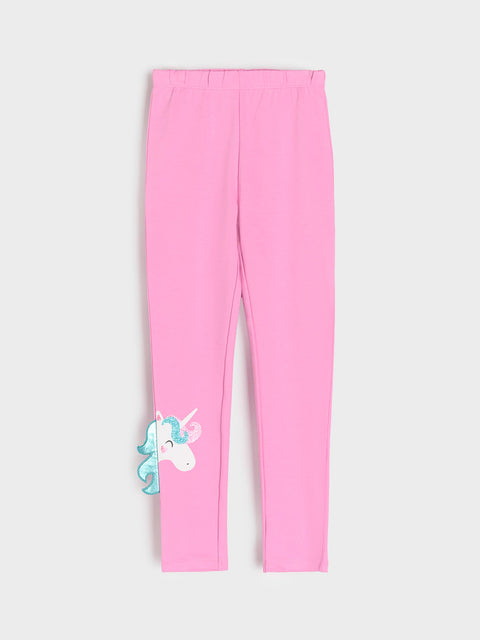 Sinsay Girl's Pink Unicorn Leggings | Sinsay In Lebanon