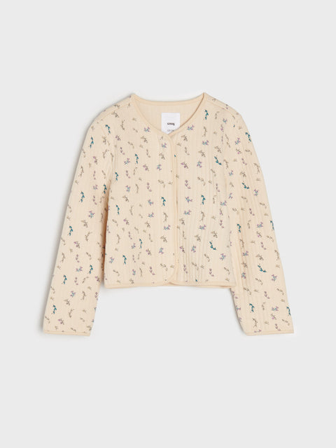Sinsay Girl's Beige Zip-Up Sweatshirt | Sinsay In Lebanon