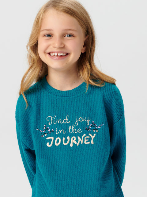 Sinsay Baby Girl's Dark Turquoise Sweatshirt | Sinsay In Lebanon