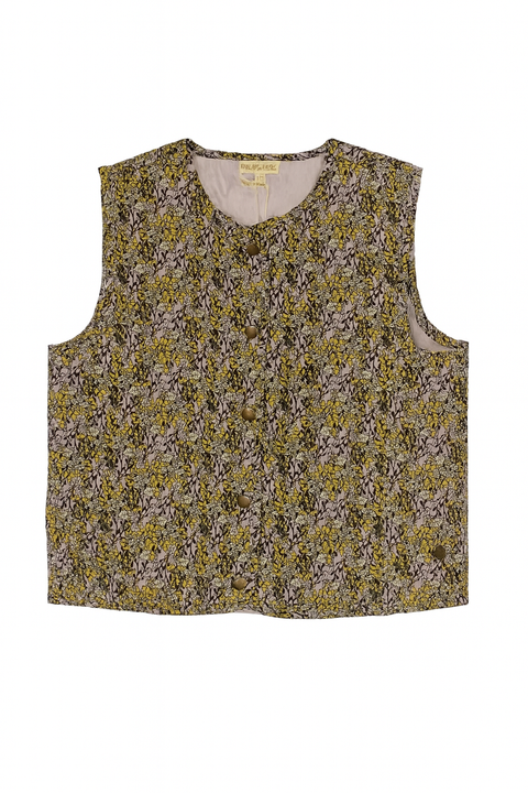 POMPdeLUX Girl's Floral Buttoned Vest |POMPdeLUX in Lebanon