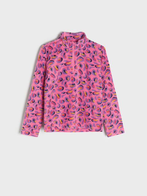 Sinsay Girl's Pink Fleece Sweatshirt | Sinsay In Lebanon