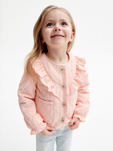 Reserved Baby Girl's Blush Puffer Jacket | Reserved In Lebanon
