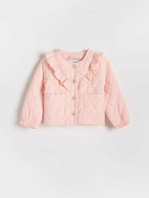 Reserved Baby Girl's Blush Puffer Jacket | Reserved In Lebanon